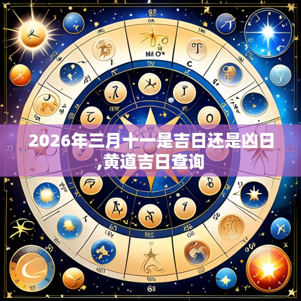 2026年三月十一是吉日还是凶日,黄道吉日查询