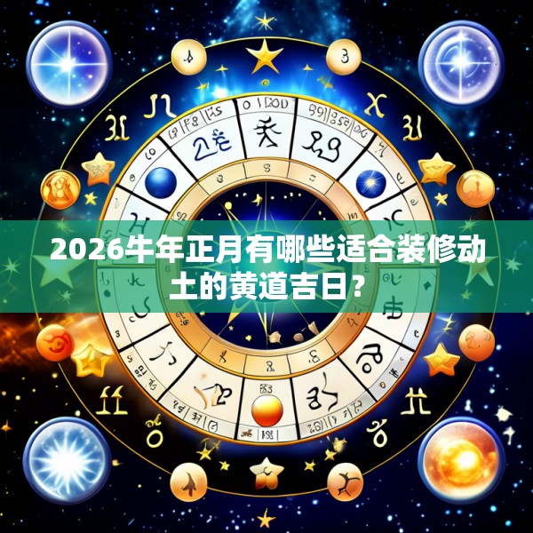 2026牛年正月有哪些适合装修动土的黄道吉日?