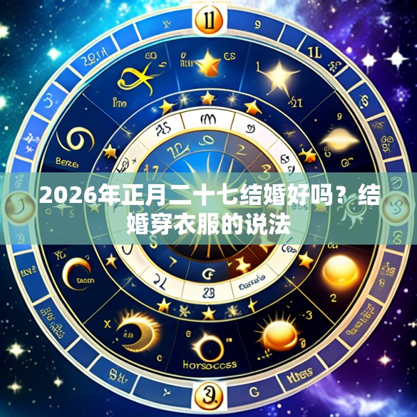 2026年正月二十七结婚好吗?结婚穿衣服的说法
