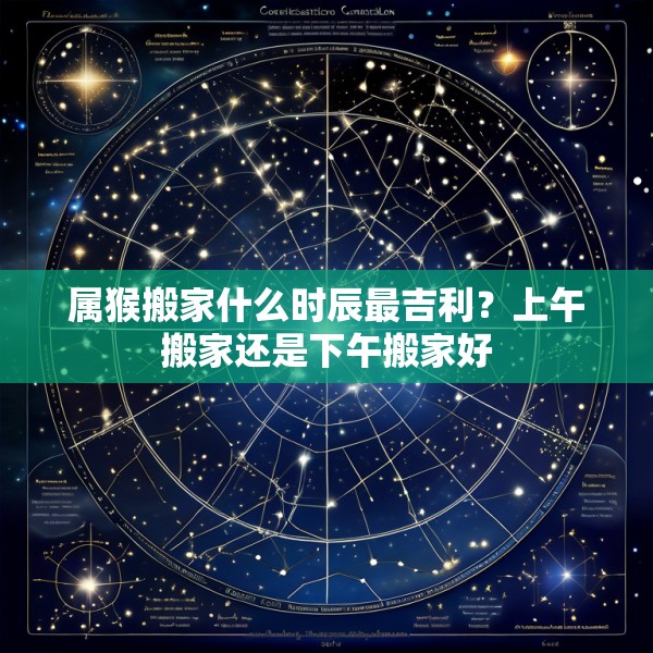 属猴搬家什么时辰最吉利?上午搬家还是下午搬家好