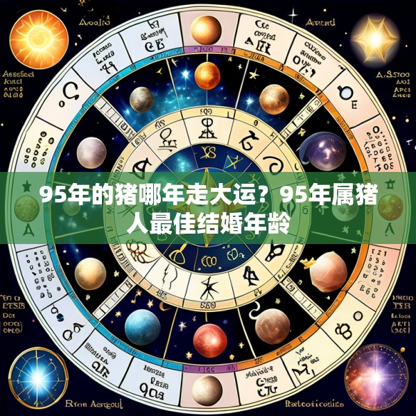 95年的猪哪年走大运?95年属猪人最佳结婚年龄