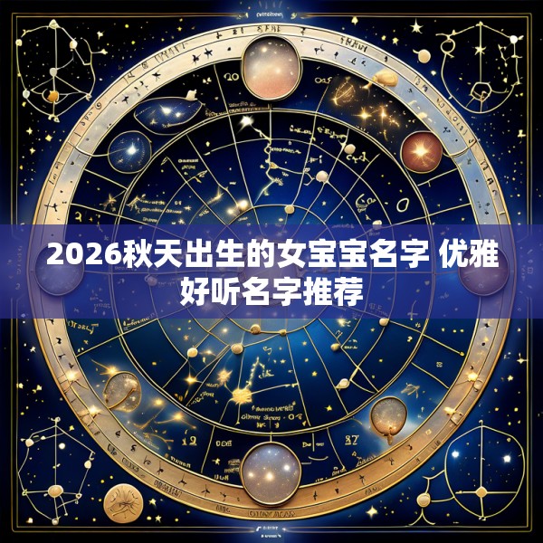 2026秋天出生的女宝宝名字 优雅好听名字推荐