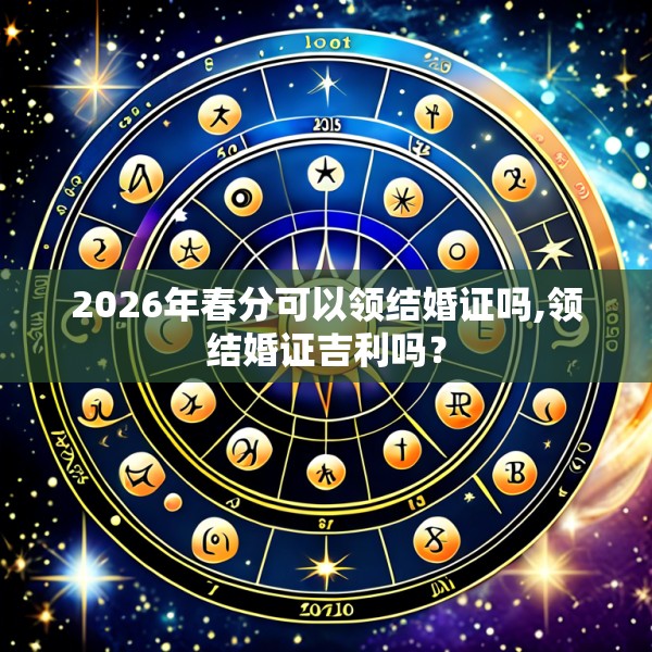 2026年春分可以领结婚证吗,领结婚证吉利吗？