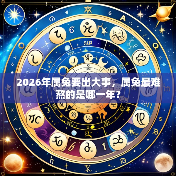 2026年属兔要出大事，属兔最难熬的是哪一年？