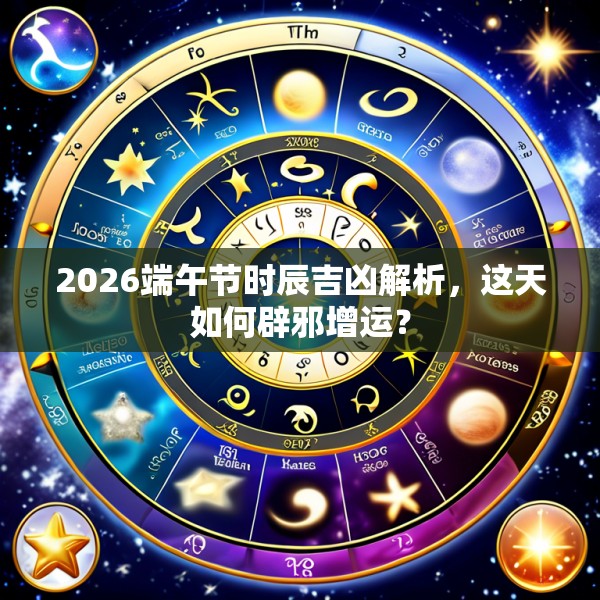 2026端午节时辰吉凶解析,这天如何辟邪增运?