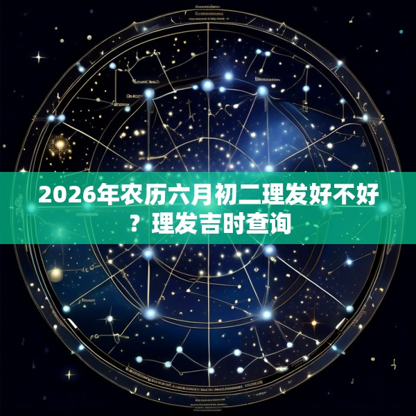 2026年农历六月初二理发好不好？理发吉时查询