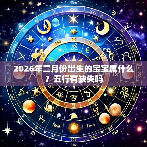 2026年二月份出生的宝宝属什么？五行有缺失吗
