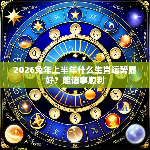 2026兔年上半年什么生肖运势最好？能诸事顺利