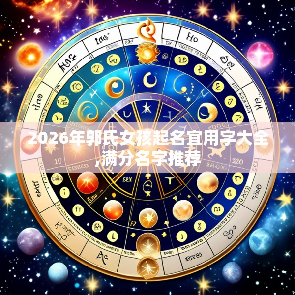 2026年郭氏女孩起名宜用字大全,满分名字推荐