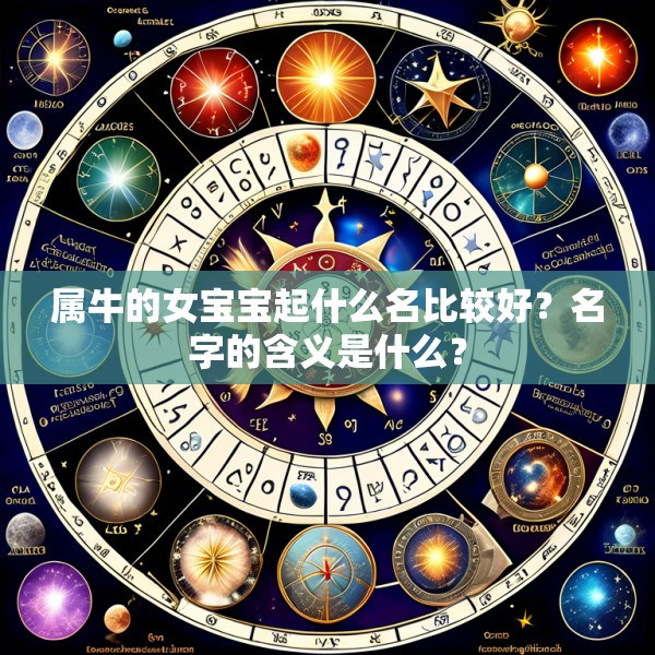 属牛的女宝宝起什么名比较好？名字的含义是什么？