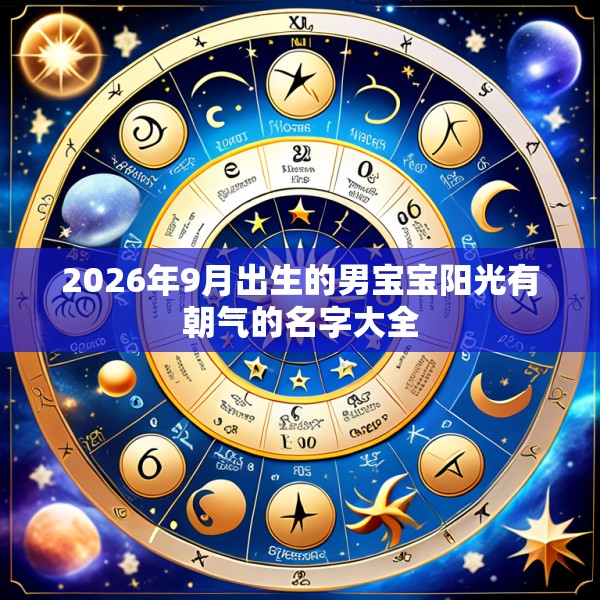 2026年9月出生的男宝宝阳光有朝气的名字大全