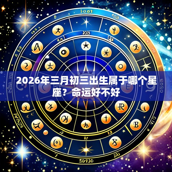 2026年三月初三出生属于哪个星座？命运好不好