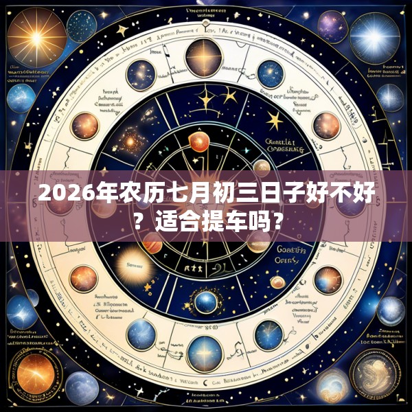 2026年农历七月初三日子好不好？适合提车吗？