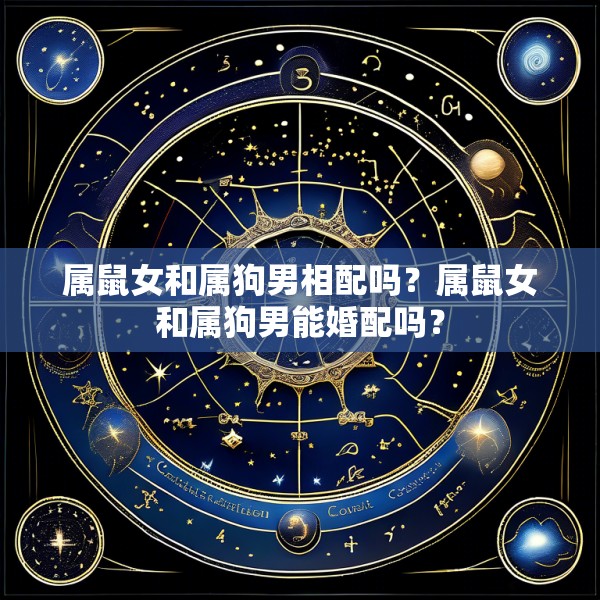 属鼠女和属狗男相配吗？属鼠女和属狗男能婚配吗？