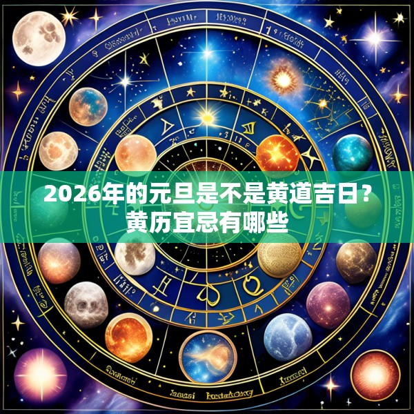 2026年的元旦是不是黄道吉日？黄历宜忌有哪些
