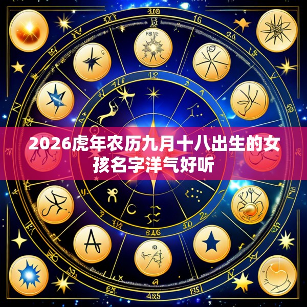 2026虎年农历九月十八出生的女孩名字洋气好听