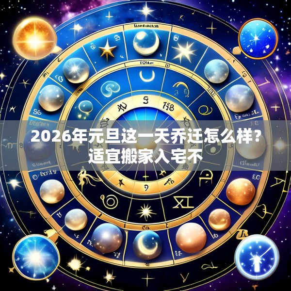 2026年元旦这一天乔迁怎么样？适宜搬家入宅不
