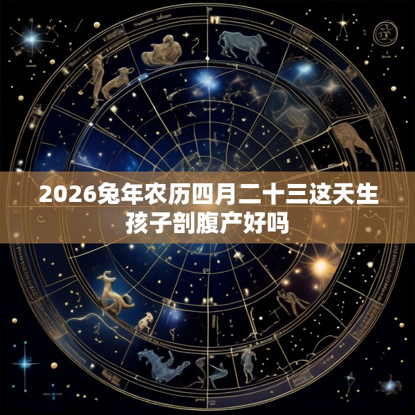 2026兔年农历四月二十三这天生孩子剖腹产好吗