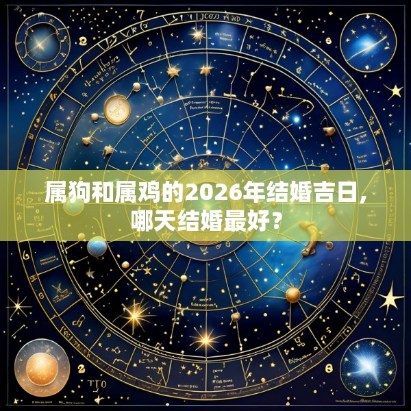 属狗和属鸡的2026年结婚吉日,哪天结婚最好？