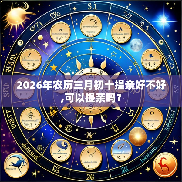 2026年农历三月初十提亲好不好,可以提亲吗？