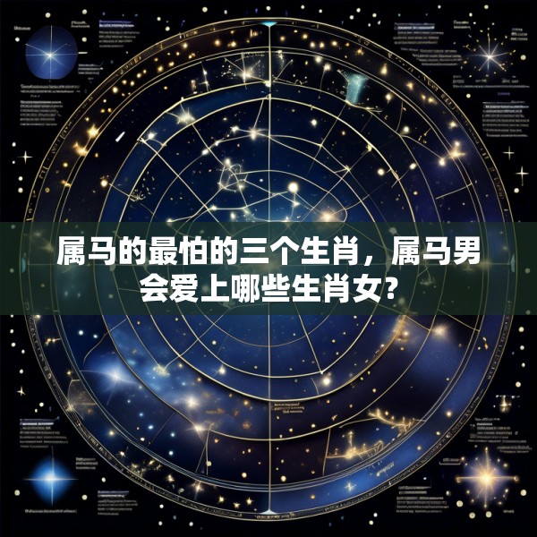 属马的最怕的三个生肖,属马男会爱上哪些生肖女?