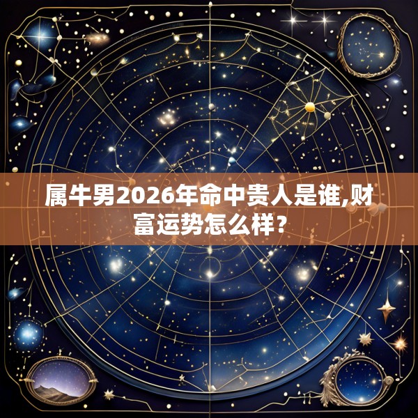 属牛男2026年命中贵人是谁,财富运势怎么样?