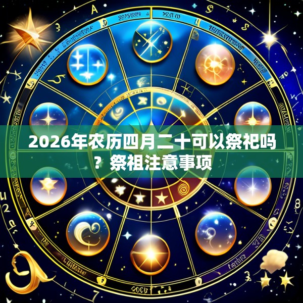 2026年农历四月二十可以祭祀吗？祭祖注意事项