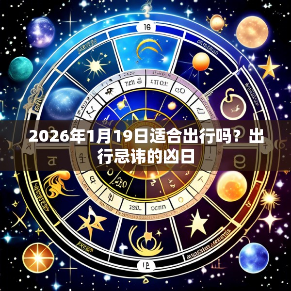 2026年1月19日适合出行吗？出行忌讳的凶日