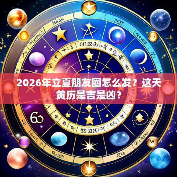 2026年立夏朋友圈怎么发？这天黄历是吉是凶？