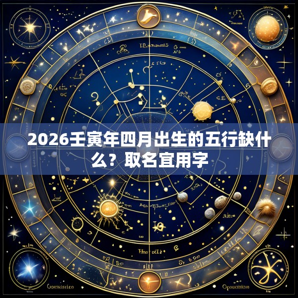 2026壬寅年四月出生的五行缺什么？取名宜用字