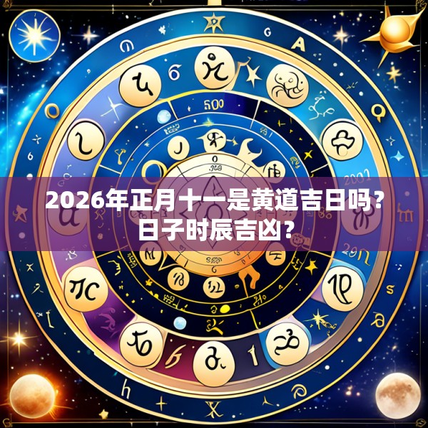 2026年正月十一是黄道吉日吗？日子时辰吉凶？