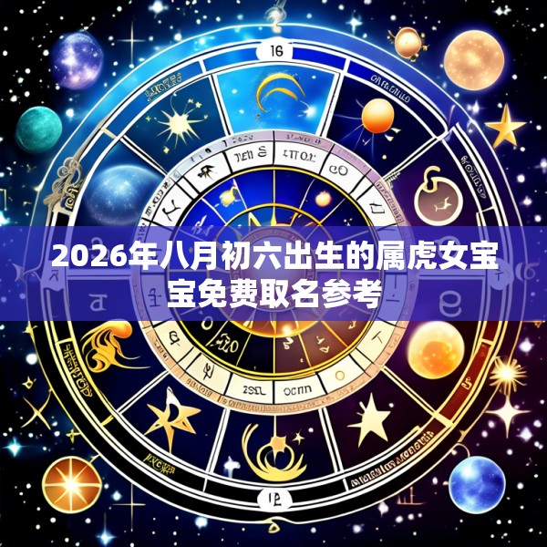2026年八月初六出生的属虎女宝宝免费取名参考