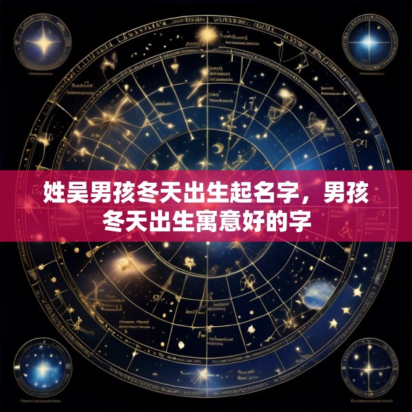 姓吴男孩冬天出生起名字，男孩冬天出生寓意好的字