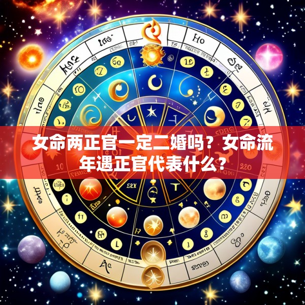 女命两正官一定二婚吗？女命流年遇正官代表什么？
