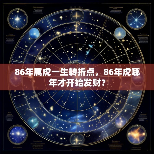 86年属虎一生转折点，86年虎哪年才开始发财？