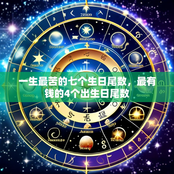 一生最苦的七个生日尾数，最有钱的4个出生日尾数
