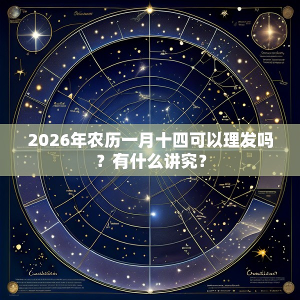 2026年农历一月十四可以理发吗？有什么讲究？