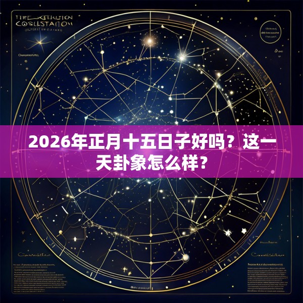 2026年正月十五日子好吗?这一天卦象怎么样?
