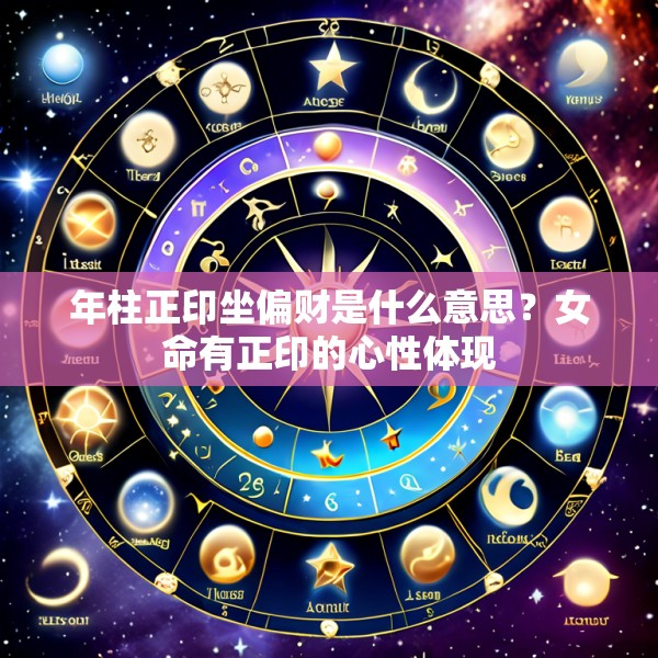 年柱正印坐偏财是什么意思?女命有正印的心性体现