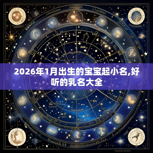 2026年1月出生的宝宝起小名,好听的乳名大全