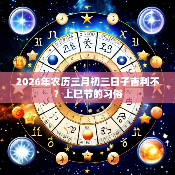 2026年农历三月初三日子吉利不？上巳节的习俗