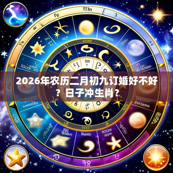 2026年农历二月初九订婚好不好？日子冲生肖？