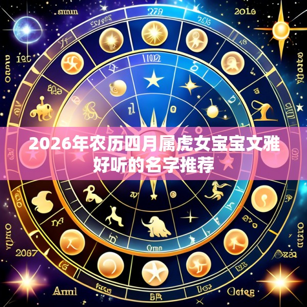 2026年农历四月属虎女宝宝文雅好听的名字推荐