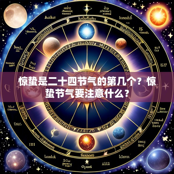 惊蛰是二十四节气的第几个?惊蛰节气要注意什么?