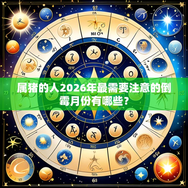 属猪的人2026年最需要注意的倒霉月份有哪些？