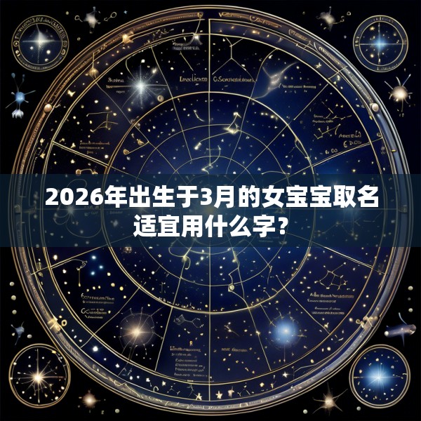 2026年出生于3月的女宝宝取名适宜用什么字?