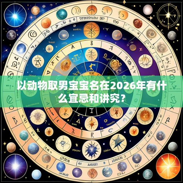以动物取男宝宝名在2026年有什么宜忌和讲究？