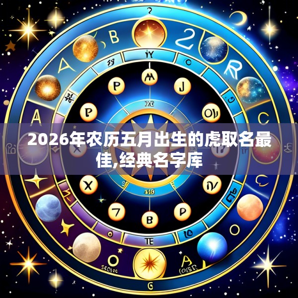 2026年农历五月出生的虎取名最佳,经典名字库