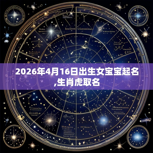 2026年4月16日出生女宝宝起名,生肖虎取名