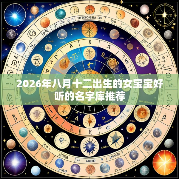 2026年八月十二出生的女宝宝好听的名字库推荐